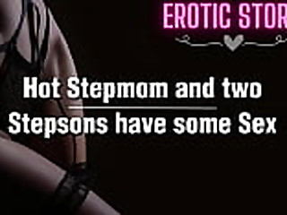 Hot Stepmom and two Stepsons have some Sex 8 min